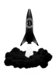 maglietta Bitcoin Rocket - Bitcoin to the Moon - versione V