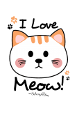 maglietta I Love Meow - BohemyCake