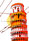 maglietta Pisa Tower