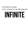 maglietta infinity