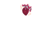 maglietta Heart's flowers