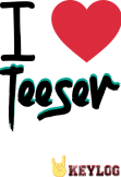 maglietta I LOVE TEESER MAGLIA / FELPA IO AMO TEESER | MARCA KEYLOG