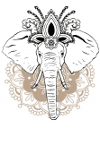 maglietta mehndi Elephant