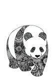 maglietta Panda puff