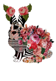 maglietta Rabbit and Flowers