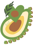 maglietta avocado lover