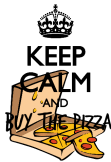 maglietta Keep calm and buy the pizza