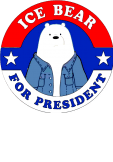 maglietta Ice Bear for president - TeeChallenge, by PNB