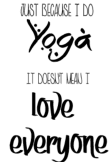 maglietta yoga lovers