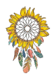 maglietta Sunflower Dream Catcher 