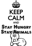 maglietta Stay Hungry Stay Animals