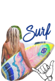 maglietta surfgirl