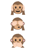 maglietta Le tre scimmie 