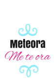 maglietta T-shirt 'Meteora/me te ora'