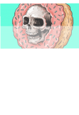 maglietta donut & skull