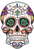 maglietta Mexican skull