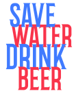 maglietta SAVE WATER DRINK BEER