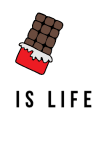 maglietta chocolate is Life!