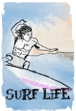 maglietta Surf life