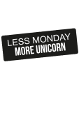 maglietta Less Monday More Unicorn T-shirt