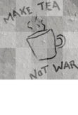 maglietta Make tea not war