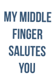 maglietta middle finger