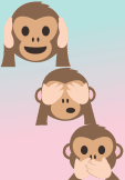 maglietta Le 3 scimmie