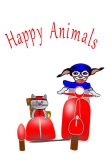 maglietta Happy Animals