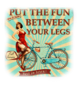maglietta Racestyle 'PUT THE FUN BETWEEN YOUR LEGS' 