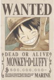 maglietta WANTED Monkey D. Luffy #onepiece