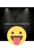 maglietta gorillas love people t-shirt