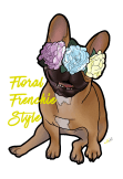 maglietta Floral Frenchie Style