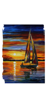 cover barca a vela al tramonto