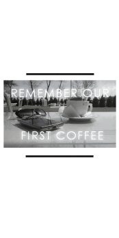 cover 'Ricorda il nostro primo caffè'. L'immagine è stata scattata personalmente. 