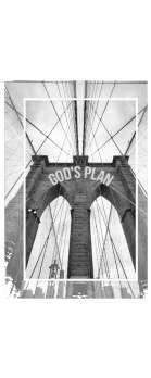 cover God's Plan BLK/Gray Short Sleeve Tee