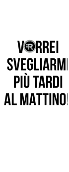 cover Racestyle 'VORREI SVEGLIARMI PIÙ TARDI AL MATTINO!' 