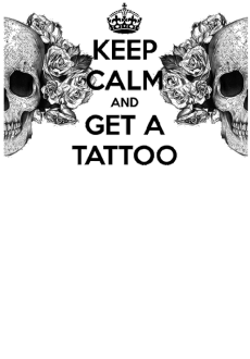 maglietta keep calm and get a tattoo