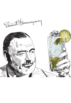 maglietta Hernest Hemingway