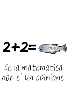 maglietta se la matematica non é un opinione