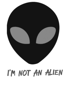 maglietta not alien