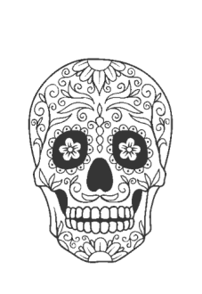 maglietta Mexican Skull 
