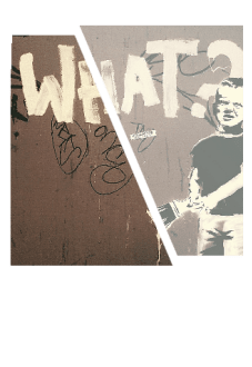 maglietta What?- Banksy t-shirt