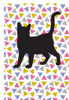 maglietta gatto psichedelico 