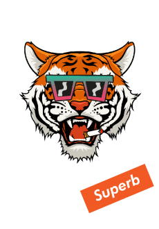 maglietta smoking tiger