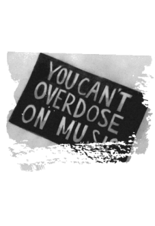 maglietta You Can't overdose on music