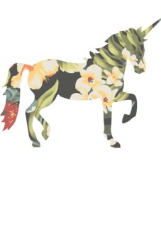 maglietta Flower unicorn