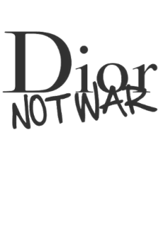maglietta Dior not War