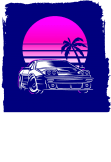 maglietta T-Shirt VapoWave Car