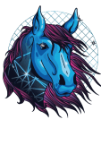 maglietta cavallo neon
