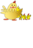 maglietta chicken family